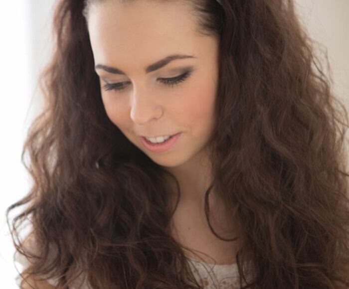 Hairband bjež SINGLE glitter WHITE