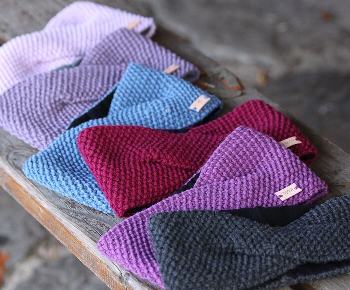 Headband bjež MERINO CROSS Sky blue