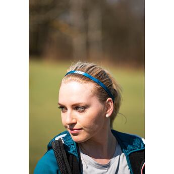 čelenka bjež SINGLE TRACK petrol blue dámská