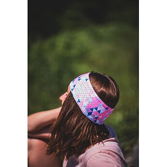 Headband bjež DROP Angle pink
